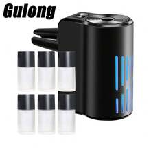 Rechargeable Car Air Freshener Diffuser - 3 Adjustable Mist Modes, Mood Light, Long-Lasting Fragrance, Cylindrical Design, USB Charging, Includes 6 Fragrance Oils, Car Accessories, Gift - Multicolor - View 10