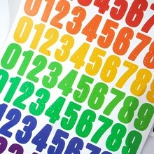 9pcs 1-Inch Vinyl Waterproof Digit Stickers, Self-Adhesive Digital Number Stickers For Scrapbooking