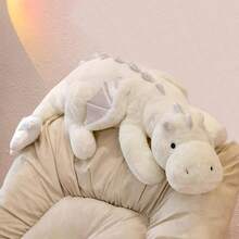 35.4" Peluche Dragon Plush, Soft And Sturdy Plushie Dragon Stuffed Animals For Kids And Adults, Kids Toys, Christmas Gifts,  Stocking Stuffers, Medium White Dragon Stuffed Animal - 白色 - 查看 2