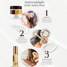 Maca Power Original Shampoo And Conditioner Kit - Collagen Mask 500ml + Hair Ends Repair Oil - Naranja Coral - Ver 7