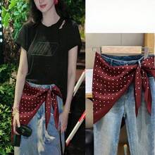 1 Stück vielseitiges Dreieckstuch, Denim-Gürtel, Hemd-Accessoire