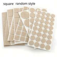 24 قطعة من وسادات الأثاث المصنوعة من الشعر الاصطناعي - واقيات غير انزلاقية لأرجل الكراسي لحماية أرضيات الخشب الصلب والأسطح المعدنية للأثاث والأرضيات - باللون البيج المحايد، متعددة الأحجام