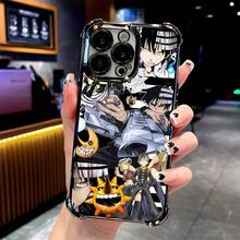 Soul Eater Death The Kid Manga Phone Case For IPhone 17 16e 16 15 14 13 12 11 Mini Pro Max Air X XR XS Max 8 7 Plus Shockproof Transparent Soft Back Cover Pure Cotton Skin-Friendly Top - 混合顏色 1 - 查看 2