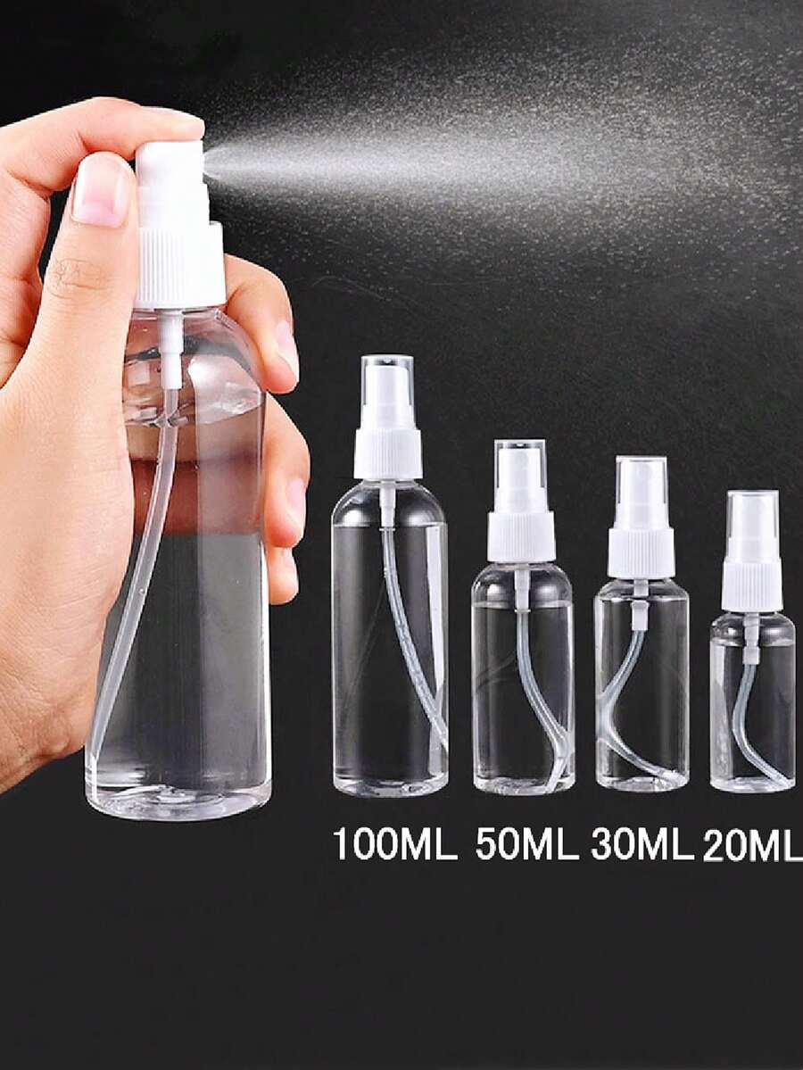 20/30/50/100ml 透明喷雾瓶宠物乳液小喷雾瓶、液体分配瓶、便携式旅行袋、多种规格、香水瓶、家居浴室装饰、秋季装饰、返校、旅行装、便携 - 無色 - 查看 1