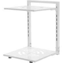 HYYKJ-US Pot Rack Organizer, Adjustable Pot Pan Stand Organizer Rack, Detachable Kitchen Pan Holder Organiser Stand For Kitchen Counter Cabinet (White, 2 Tiers) - White - View 6