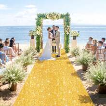Golden Sequin Aisle Wedding Aisle Outdoor Activities Carpet Runners Runway Carpet Vintage Beach Aisle Racing Birthday Party Dance