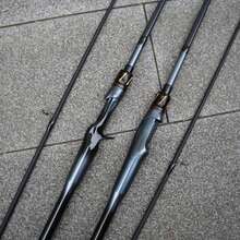 Caña de pescar de fibra de carbono de 180 cm - Alta sensibilidad para spinning/casting, punta de caña a prueba de explosiones, mango ergonómico de una sola pieza con tacto suave, adecuada para pesca en agua salada | Regalo perfecto para pescadores, equipo de pesca moderno | Excelente regalo para el Día de Acción de Gracias