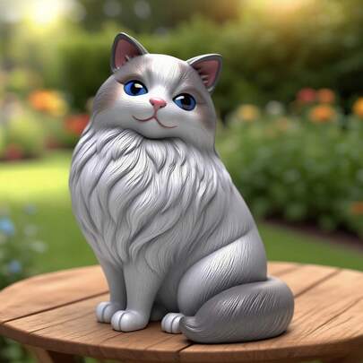 Resin Mold Ragdoll Cat Silicone Mold Resin Mold Candle Mold Soap Mold Clay Mold DIY-Wedding Decoration/Thanksgiving Gifts/Christmas Gifts, Halloween Gifts, Easter Gifts, Valentine's Day Holiday Gifts/Birthday Gifts/Home Decoration