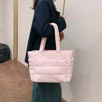 Ultra-Lightweight High-Capacity Quilted Tote Bag
