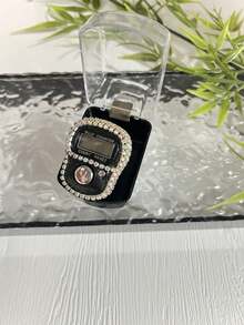1pc Mini Rhinestone Ring Tally Counter, Colorful Rhinestone Small Finger Electronic Counter, Boxed Rhinestone Counter - Multicolor - View 6