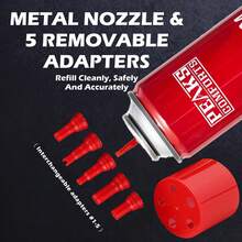 Red Butane Refill Canister Culinary 300ML - Refillable Ultra Refined For Kitchen - Đỏ - Xem 4