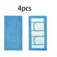 Flat Mop Replacement Heads, Washable Reusable Durable To Save Money, Microfiber Pad, High Absorption, Dry And Wet Dual-Use, Fit For Most Flat Mop, Easy To Clean, Home & Living, Household Cleaning & Personal Care, Cleaning Tools, Mop Sets, Flat Mop Cloth - 藍色 - 查看 10