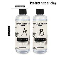 20ml/50ml/100ml/250ml/500ml/1000ml Resina epoxi transparente AB, apta para manualidades DIY, joyería, sellado, vaciado de barras, arte, joyería, relación 1:1, curado rápido sin burbujas, alta dureza, curado de 12-24 horas, incluye guantes y herramientas, excelente para regalos de graduación