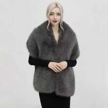 1 chiếc khăn choàng lông cáo mềm mại thời trang cao cấp dành cho đám cưới, tiệc tùng và những dịp đặc biệt ấm áp - Nhiều màu - Xem 11