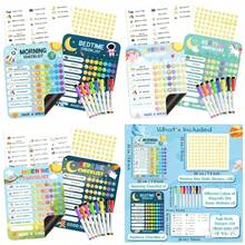 1 Set - Kids Daily Routine Sticker Chart, Magnetic Family Visual ...