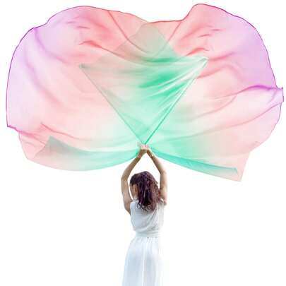 140*140cm舞蹈旗敬拜旗仪仗队旗赞美舞蹈教堂敬拜旗带伸缩杆户外旗帜