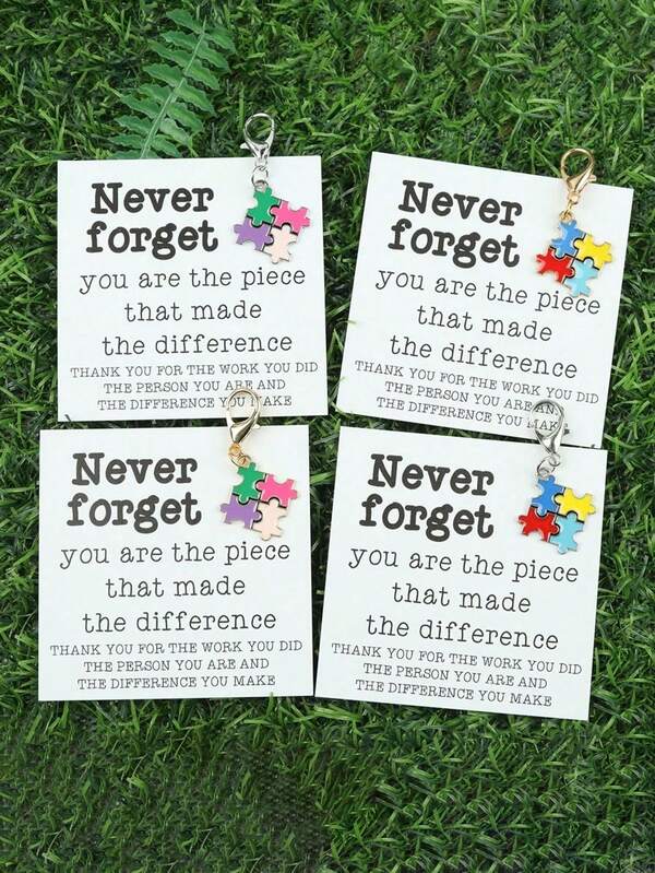 سلسلة مفاتيح بها لغز ملون، تكريم لفردانيتك، هدية بركة "لا تنسى أبدًا"، مناسبة كهدية لوظيفة جديدة، هدية بداية جديدة للزملاء والشركاء والأصدقاء في عيد الميلاد