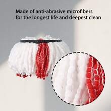 O-Cedar Compatible Spin Mop And Bucket Replacement Set - Adjustable 30 To 58 Inch Handle With 4 Refill Heads, Complete Mop System For Deep Cleaning Floors - Đỏ - Xem 8