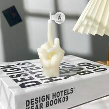 1 buc Lumânare Parfumată cu Gesturi Nepoliticoase, Lumânare Parfumată Creative și Amuzant, Lumânare Parfumată pentru Decor de Interioară, Cadou pentru Anul Nou, Crăciun, Petrecere, Zi de Naștere, Nuntă