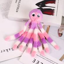 A Cat Toy With Catnip Inside, Designed In Octopus Shape, Can Attract Cats To Play And Help Them Relieve Boredom At Home