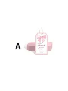 50 Stücke rosa Schleife Dankeschön Geschenk Anhänger, Geschenk Anhänger mit Juteband zum Feiern mit uns, Hochzeit, Geburtstag, Babyparty Geschenk Deko Anhänger, zum Feiern von Geburtstag, Jahrestag, Babytaufe, Hochzeit, Bridal-Shower, Abschluss, Erntedankfest, Weihnachten, usw.