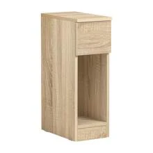 SoBuy Bedside Table With Drawer For Box Spring Bed, Sofa Table, Side Table, Narrow Telephone Table, Nightstand, Bedside Table, Black W X H X D Approx. 20 X 60 X 35 Cm FBT111 - 棕色 - 查看 11