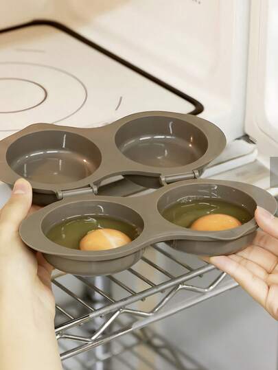 2 Packs Microwave Egg Cooker/Omelette Maker. Non-Electric, Heat-Resistant PP Plastic, Double Egg Cups With Insulated Base, Space-Saving Breakfast Cooking Tool Suitable For Home, Office, Dormitory - Easy-To-Clean Kitchen Gadget With Sturdy Handle Design Cookware., Convenient Breakfast Supplies, Family Dinner Supplies, Party Supplies