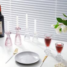 Glass Candle Stick Holder Set Of 3 U2013 Premium Taper Candle Holders Ambiance - Candle Sticks Holder Decor Special Occasions -