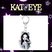 Katseye Keychain, Kpop Fans Merch Goods, Cartoon Cute Keychain, 2D Acrylic Flat Keychain, Bag Pendant Keychain, Collection Gift, Valentine's Day Gift, Birthday Gift