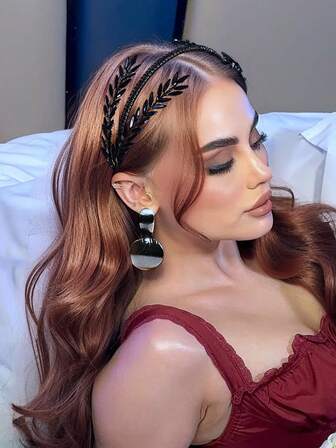 1pc Handmade Crystal Bridal Headband, Wedding Hair Accessory