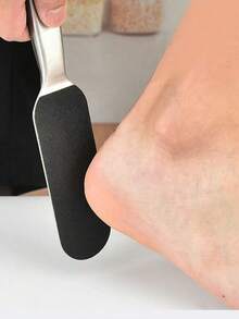 1 pieza Removedor de callosidades con 10 almohadillas de repuesto, herramienta profesional de cuidado de los pies de acero inoxidable, conjunto removedor de callosidades y raspador de piel muerta de los pies - Hace que los pies se vean suaves en segundos