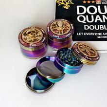 1pc 52mm Colorful Insect Design 4-Layer Zinc Alloy Metal Herb Grinder, Smoking Accessory Crusher - Colorful - View 3