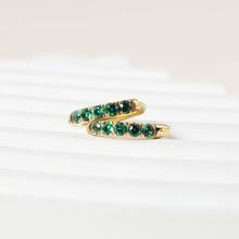 DAILI 1-6 Pairs Gold Hoop Earrings For Women 316L Stainless Steel Cubic Zirconia Hoop Earrings, Small Cartilage Hoop Piercing Earrings Tiny Huggie Hoop Earrings For Women Men 6mm 8mm 10mm 12mm 14mm 16mm - Yellow Gold - View 22