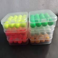 16 个/盒 12 毫米钓鱼浮球，高可见度浮力钓鱼球，引人注目的钓鱼配件