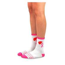 Breast Cancer Awareness Socks Women - TeeHee Crew Socks 3 Pair Pack Pink Ribbon - Soft Cotton- Casual & Gift Ideas - Women's Shoe Size 6-9 - 如圖690 - 查看 4