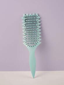 1pc Solid Color Curling Hair Brush, Made Of Nylon And Buckwheat Straw, Massage Function, Suitable For Dry And Wet Hair, Detangle And Smooth Hair, Suitable For All Styles And All Women With Curly Hair, Compact And Portable, Great Gift For Valentine's Day, Hair Accessories, Hair Styling Kit, Hair Tool Kit, Home Beauty Women Accessory Gifts ,Comb Hair ,Hair Styling Tools