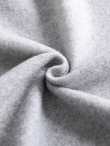 Tween Boy Cartoon Animal Print Warm Sweatshirt - Grey - View 7