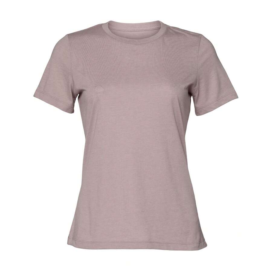 Womens/Ladies CVC Jersey Relaxed Fit ShortSleeved TShirt (Heather Pink Gravel) - Pink - View 1