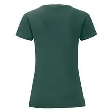 Fruit of the Loom Womens/Ladies Iconic 150 TShirt (Forest Green) - 墨綠色 - 查看 2