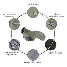 大型犬风衣背心，秋冬季保暖防风狗狗衣服，可调节尺寸，防水，易于穿着