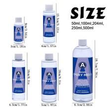 QIAO Bộ dụng cụ nhựa Epoxy - 100/200/408/500/1000ml, Công thức mới, Trong suốt như pha lê, Độ bền cao, Không bọt khí, Chống ố vàng, Thích hợp cho đúc, DIY, nghệ thuật nhựa, làm khuôn, làm đồ trang sức, v.v., Dễ dàng pha trộn theo tỷ lệ 1:1. - Màu xanh lam - Xem 9
