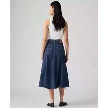 Levi's Women's Fit And Flare High Rise Skirt | - Màu xanh lam - Xem 3