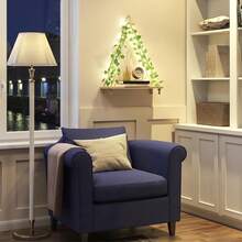 Tomnk 2/3pcs Floating Shelves For Wall,Plant Wall Decor,Hanging Shelf,Cottage Core Decor,Room Decor Aesthetic,Boho Room,Adhesive Shelves,Floating Shelves For No Drilling, Christmas Decor - 淺棕色 - 查看 2