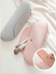 3个装硅胶化妆品收纳袋，防尘化妆刷收纳盒，便携式储物盒，户外旅行化妆品补妆配件袋