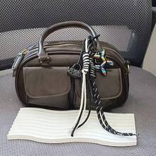 Accesorio para bolso, colgante DIY de bolso con hebilla en forma de corazón y cuerda trenzada