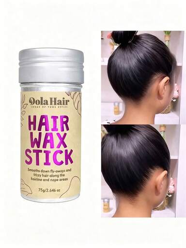 2pcs/1pc Styling Wax Stick, Perfect For Controlling Natural Or Wig Curls And Irregular Edges, Non Greasy, Suitable For Controlling Curls And Edge Laying, Styling And Shaping Hair Wax Sticks (Bottle Label Random) Cream Color, Portable Hair Brush,Comb,Hair Tools, Festivals, Accessories, Christmas, New Year