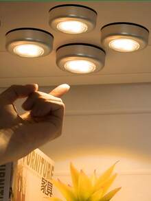 1 cái/4 cái/6 cái/10 cái Đèn tủ quần áo, Đèn ngủ phòng ngủ, Đèn vòi nước, Đèn LED dán giường, Đồ dùng ký túc xá sinh viên, Đèn vòi nước, Đèn khẩn cấp, Đèn tủ, Đèn đầu giường (Ánh sáng ấm, Ánh sáng vàng) - Màu vàng - Xem 12