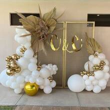 Juego de Globos para Decoraciones de Fiesta,100 piezas de Globos de Colores para Propuesta, Boda, Cumpleaños, Aniversario etc. paquete de 100 globos de colores surtidos, ideal para llenar salones, patios y jardines en propuestas, bodas, cumpleaños y aniversarios - Blanco-95 piezas - Ver 5
