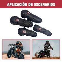 Motorcycle Knee & Shin Protection - 黑色 - 查看 4