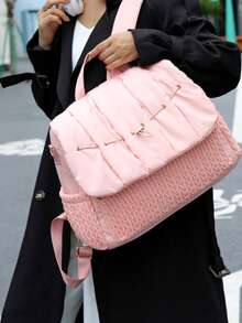 婴儿尿布包手提包，大容量旅行尿布包，医院分娩包，婴儿尿布手提包，孕妇旅行手提包 - 彩色 - 查看 18